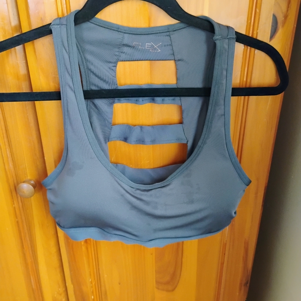 Grey Flex Sports Bra